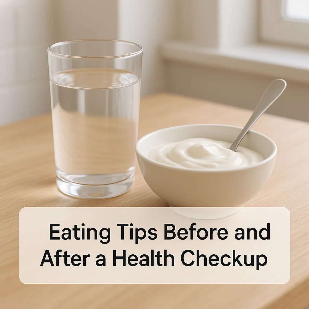 Eating Tips Before and After a Health Checkup