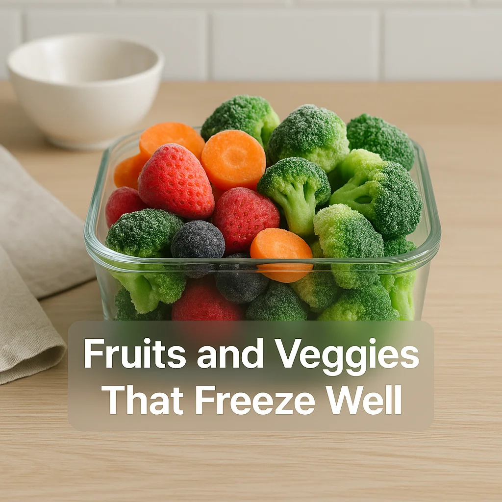 Fruits and Veggies That Freeze Well