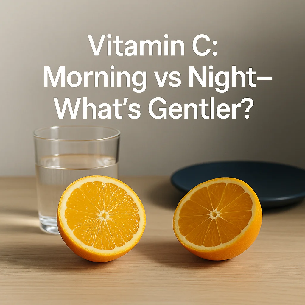 Vitamin C: Morning vs Night—What’s Gentler?