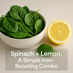 Spinach Lemon A Simple Iron Boosting Combo